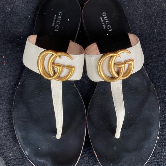 Gucci Marmont GG Thong Flat Sandals Flip Flops! - Picture 2 of 9